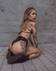 Boomb!tches x EMPOWR Faux-Leather Bikini Top