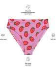 Vulva Strawberries High-waisted Bikini Bottom