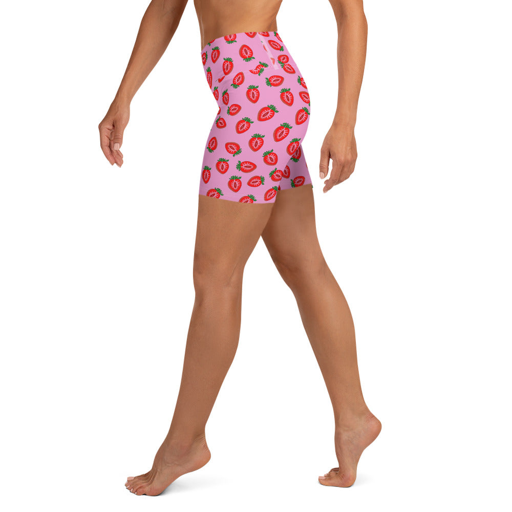 Vulva Strawberry Yoga Shorts – Empowr