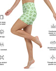 Vulva Kiwi Yoga Shorts - Empowr XS