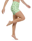 Vulva Kiwi Yoga Shorts - Empowr XS