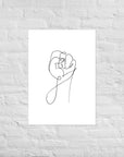 Feminist Fist Fineline Art Poster - Empowr A1 (59.4×84.1 cm)
