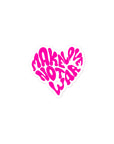 Make Love Not War Stickers - Empowr 7.5 cm