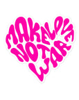 Make Love Not War Stickers - Empowr 14 cm