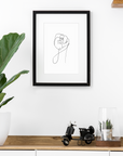 Feminist Fist Fineline Art Poster - Empowr A1 (59.4×84.1 cm)