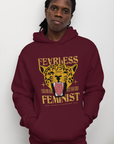 Fearless Feminist Hoodie - Empowr Maroon / S