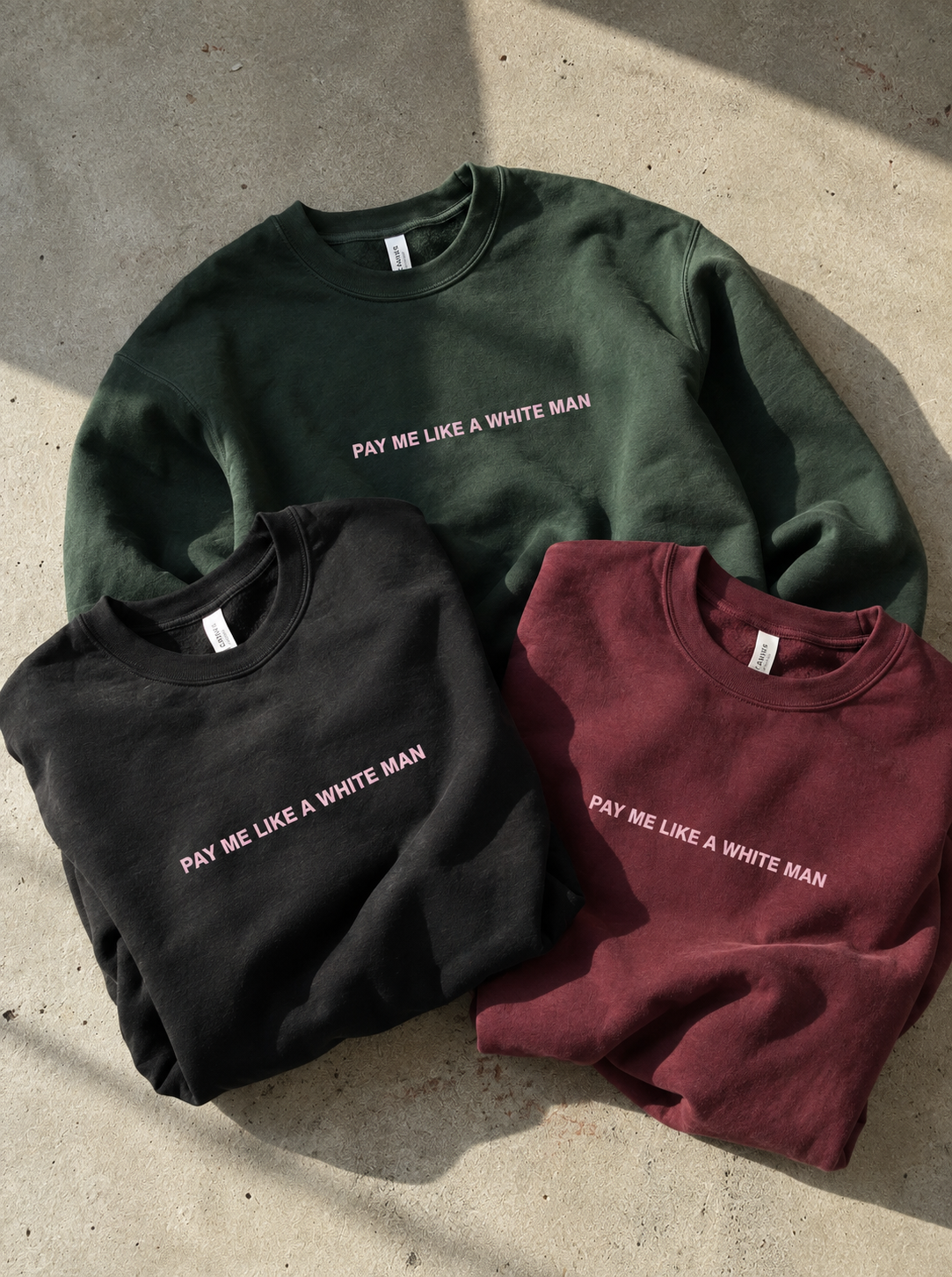 Pay Me Like A White Man Oversized College - Empowr Black / S