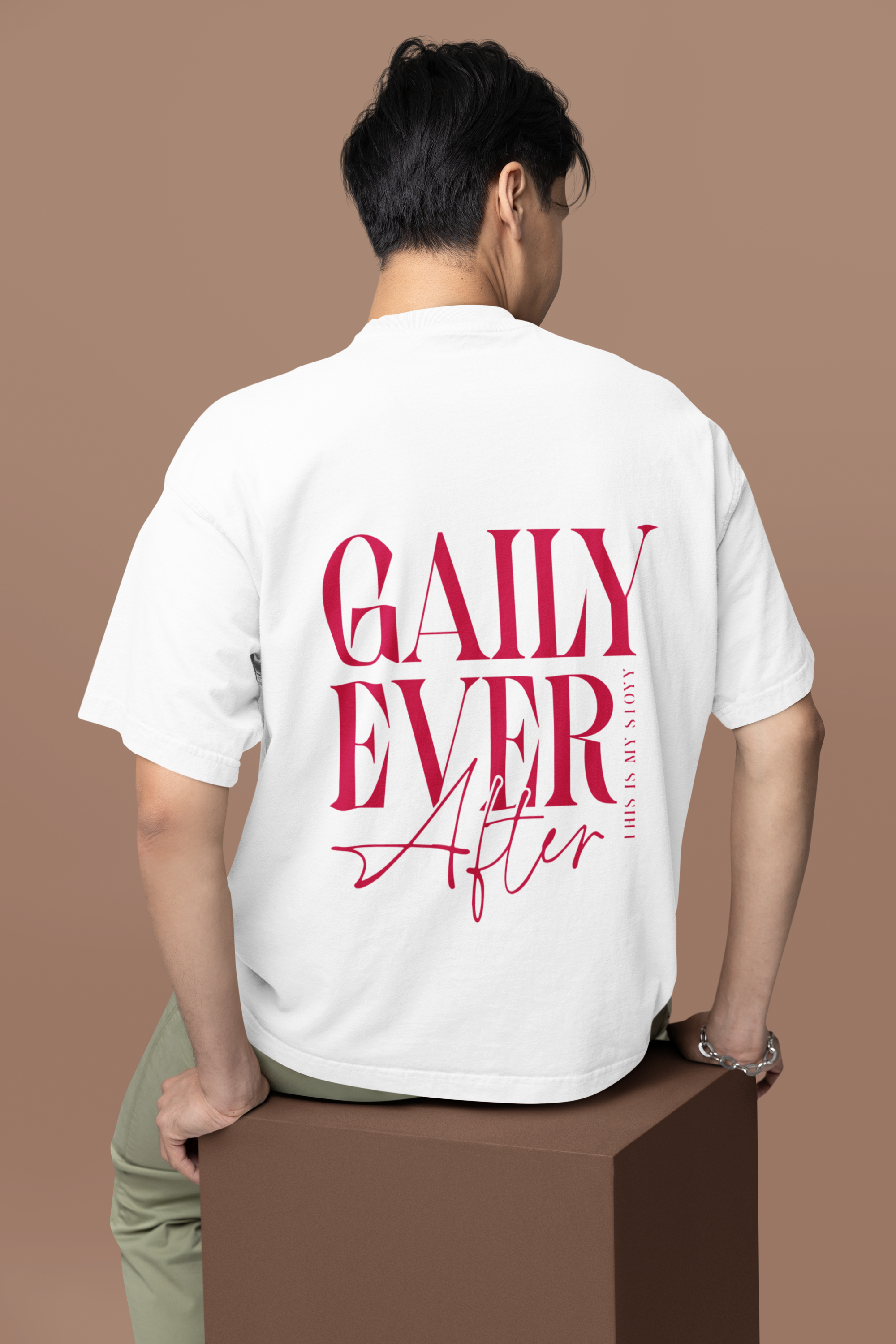 Gaily Ever After Oversized T-shirt Made at Empowr Studio
