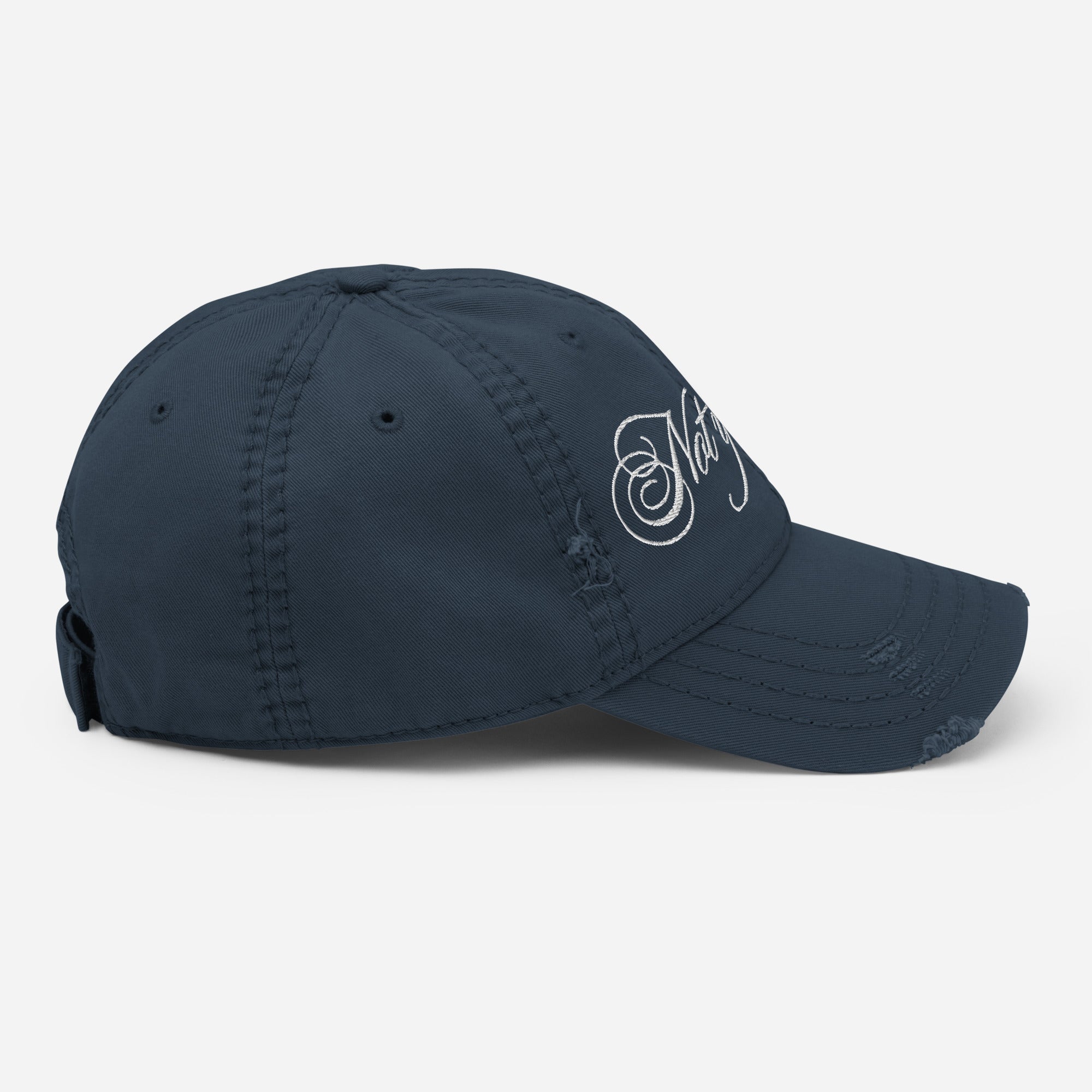 Not Your Babe Distressed Cap - Empowr Black