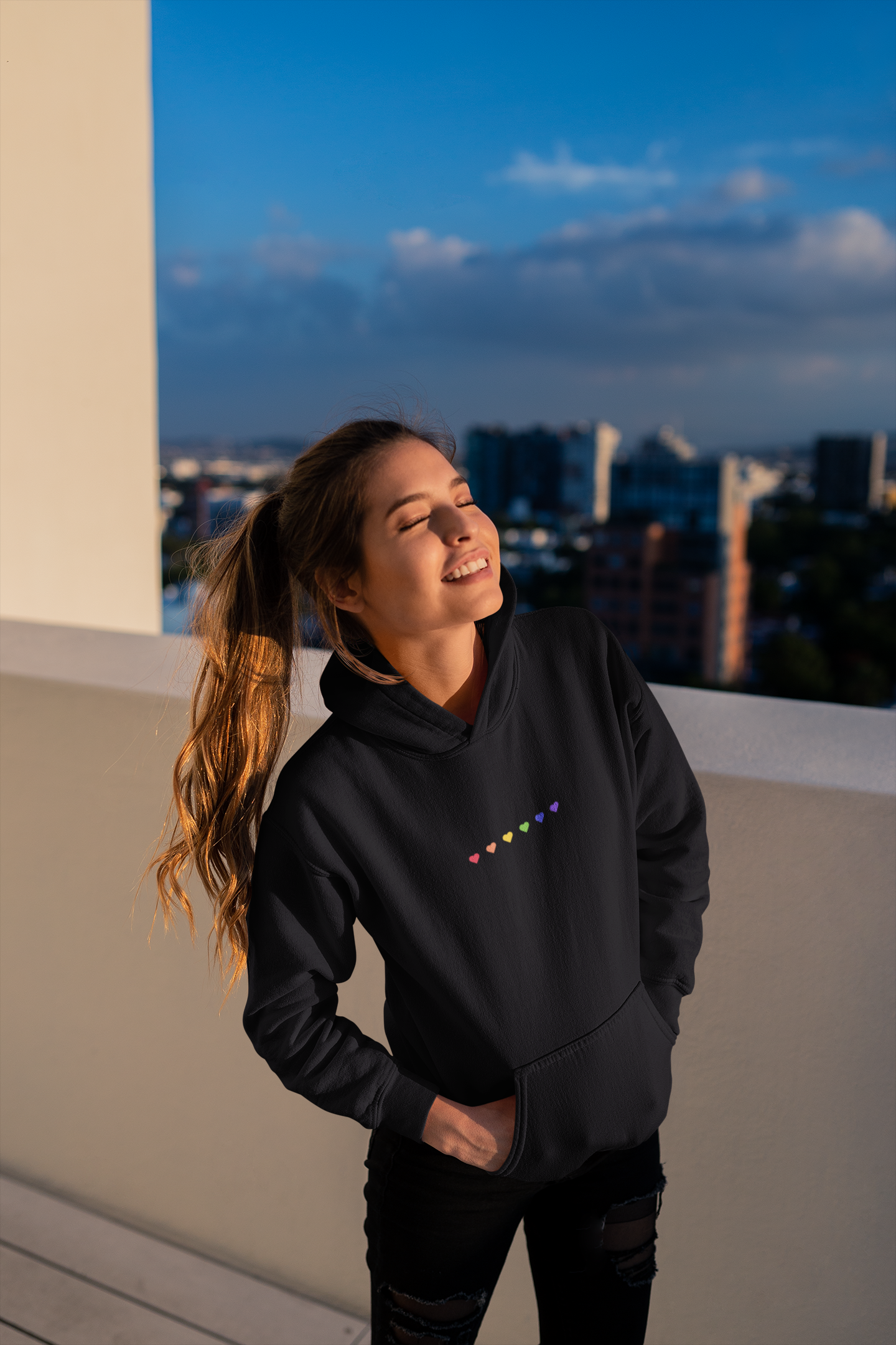 Pride Love Unisex Hoodie - Empowr Black / S