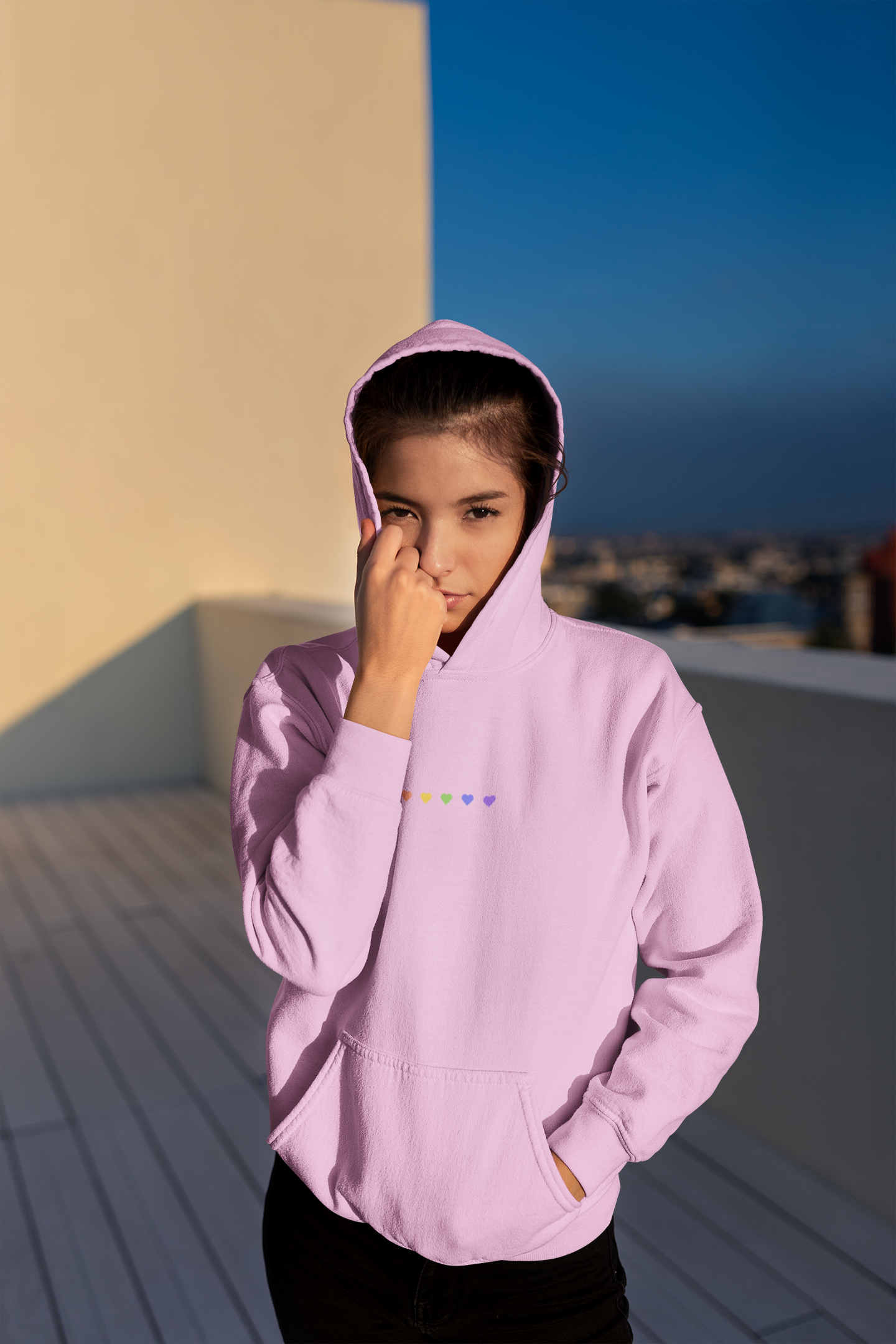 Pride Love Unisex Hoodie - Empowr Light Pink / S