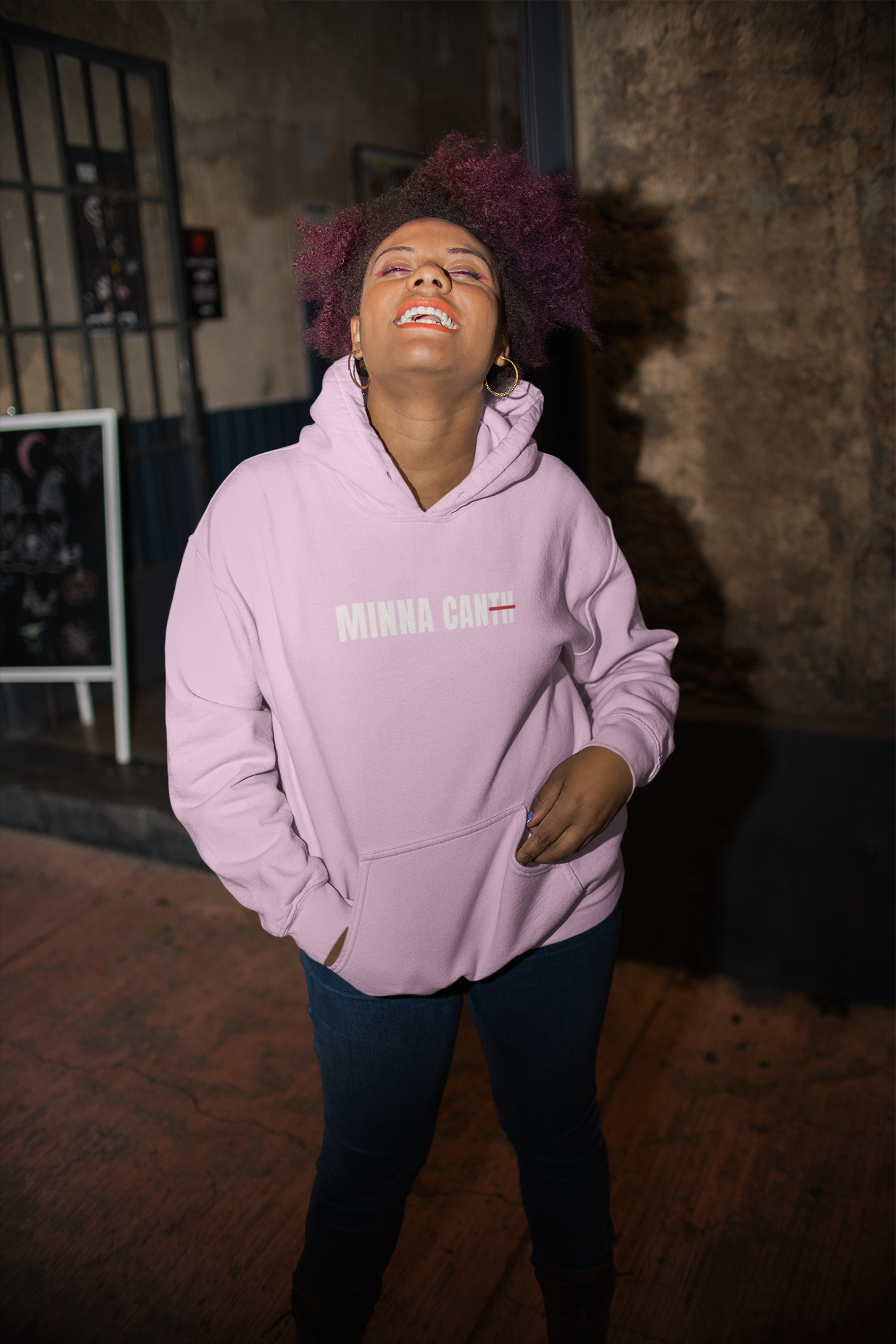 Minna Can Hoodie - Empowr Light Pink / S